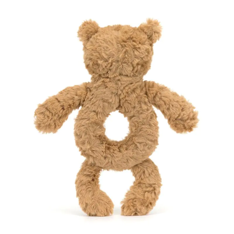 Jellycat	Bartholomew Bear Ring Rattle (RECYCLED FIBERS)	BAR4RR 670983152111 Tjskids.com
