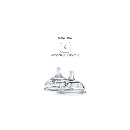 Silicone Nipples 2 Pack 1 Hole Slow Flow (0-3 Months)