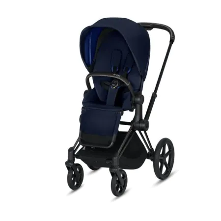 e-Priam Chrome Black Frame Stroller