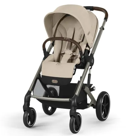 Cybex Balios S Lux Stroller - Almond Beige 524001217	4063846476398 Tjskids.com