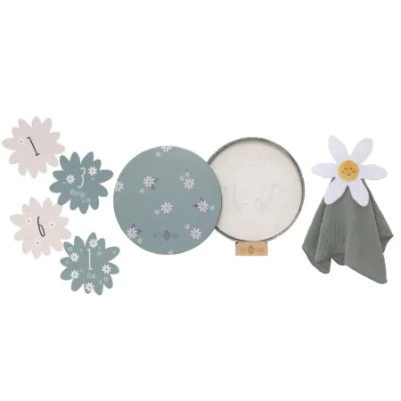 Petit Artichaut Birth Gift Set - Daisy Blue	PA2508	3700552371036 Tjskids.com