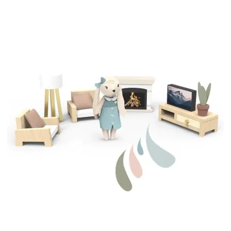 Speedy Monkey Doll House Living Room	SP4002 850047013538 Tjskids.com