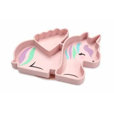 Silicone Divided Plate - Unicorn