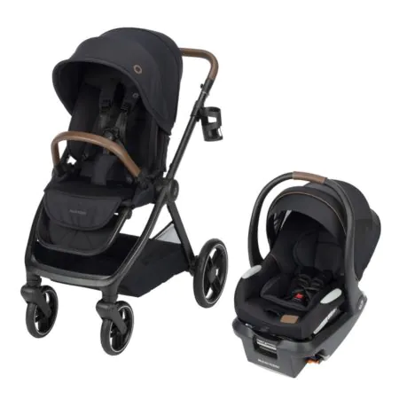 Maxi Cosi Oxford Stroller Car Seat Bundle - Designer Black 94552CFNA	884392008109 Tjskids.com