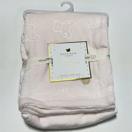Embossed Plush Blanket - Pink