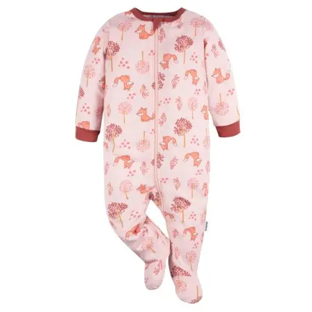 Gerber Sleep 'N Play - Girl - Fox Forest 0-3m GCW503812	13618403965 Tjskids.com