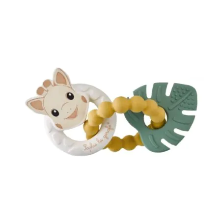 Sophie by Vulli Natural Rubber Baby Teething Rings (3 Pack) | Soothing Textured Teethers