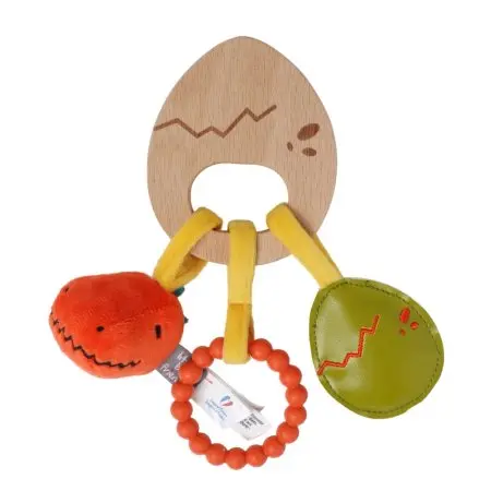 Little Big Friends Wooden Rattle - Dino 304850 3700552304850 Tjskids.com