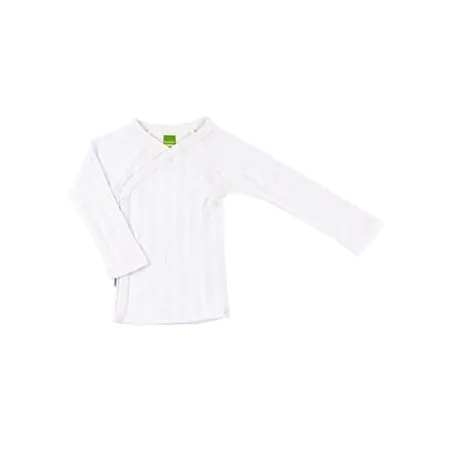 Wrap Long Sleeve T Shirt White
