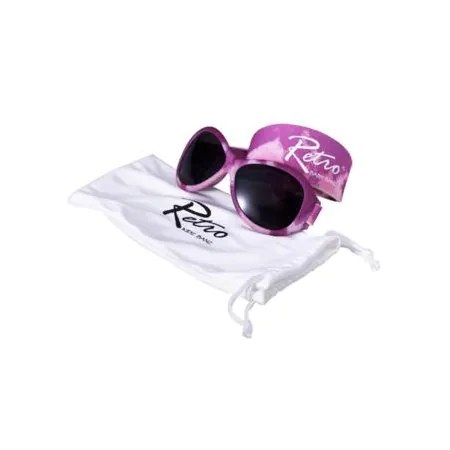 Kids Retro Wrap Around Sunglasses Pink Diva