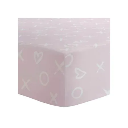 Flannel Crib Sheet Pink XOXO S330-634
