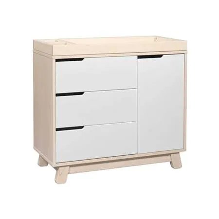 Hudson 3 Drawer Changer Dresser Washed Natural White