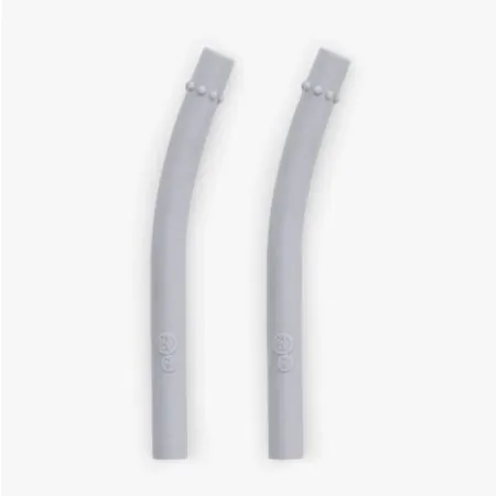 Mini Cup + Straw Training System Straw Replacement 2 Pack - Pewter