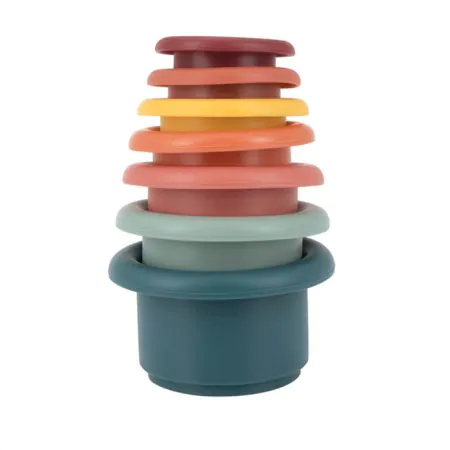 Nuby - Silicone Stacking Cups 536969 627972569696 tjskids.com
