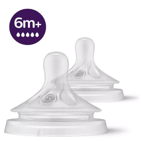 Avent - Natural Response Nipple - Flow 5	PASCY96502	75020093165