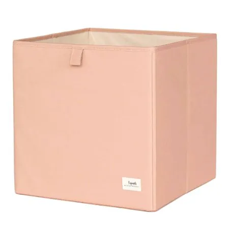 3 Sprouts Recycled Fabric Storage Cube - Solid Clay