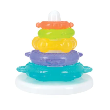 Nuby	 IcyBite Ocean Rings Teething and Stacking Toy	566794 627972566794 Tjskids.com

