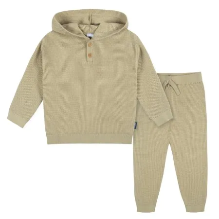 Just Born Baby Neutral 2-Piece Sweater Knit Set - TAN 0 - 3 months	GCW60506 32633139772 Tjskids.com