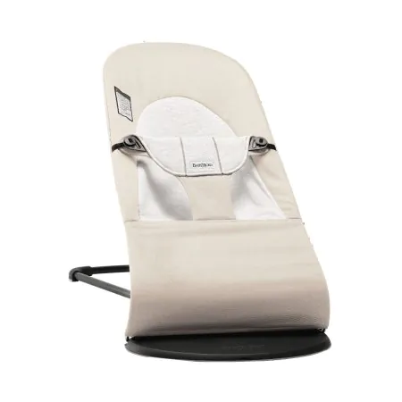 BabyBjorn Bouncer Balance Soft Black Frame Cotton/Jersey - Beige/Gray | Vancouver Baby Store TjSKIDS.COM