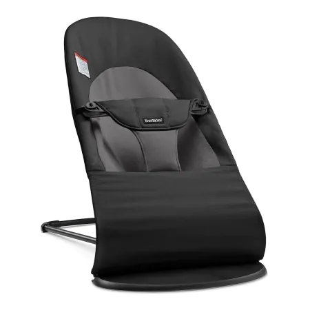 BabyBjorn Bouncer Balance Soft Woven Black/Dark Grey	005122US 810047572312 Tjskids.com
