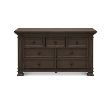 Tillen 7 Drawer Double Dresser - Truffle