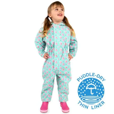 Jan & Jul Puddle-Dry Waterproof Play Suit - Watermelon