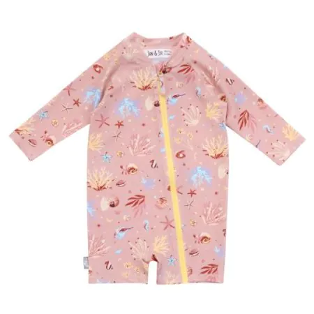 Jan & Jul Long Sleeve One Piece UV Jumpsuit - Tidal Pool