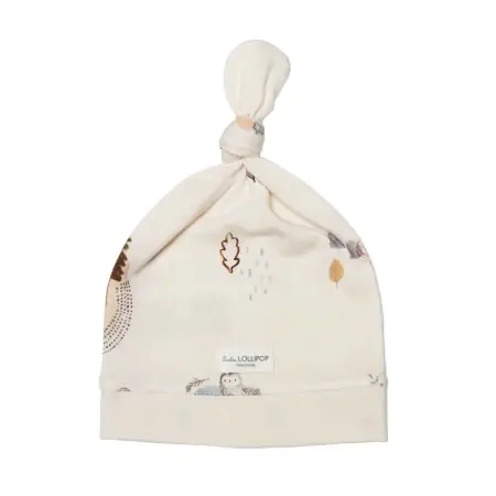 Top Knot Beanie Tencel - Cozy Forest 0 - 6 months