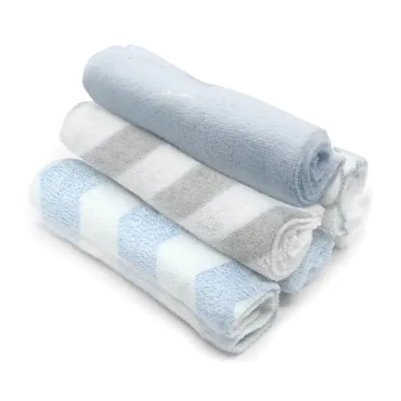 Kushies Washcloths 6 Pack - Blue