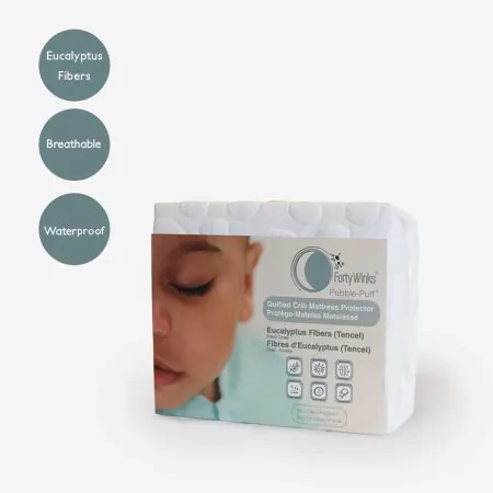 Quilted Mini Crib Mattress Protector - Eucalyptus Fibers