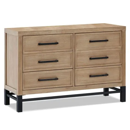 Namesake Newbern 6-Drawer Assembled Dresser - White Dirftwood