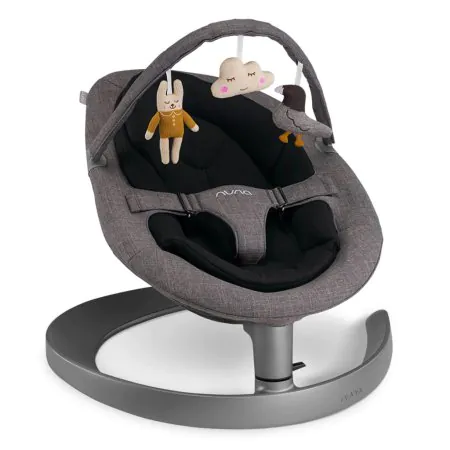 Nuna Leaf Grow Swing with Toy Bar- Charcoal