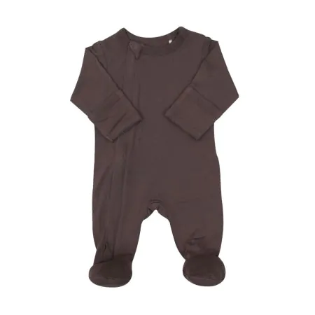 Zipper Footie - Chocolate