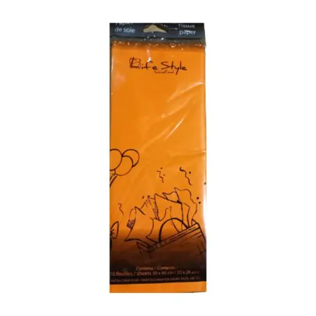  Orange Tissue Paper 