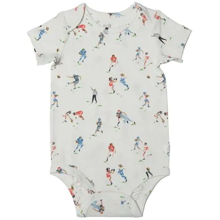 Loulou Lollipop Short Sleeve Bodysuit Football