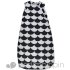 Woven Cotton Nap Bag - Charcoal Scallops 