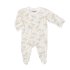 Modal Zipper Footie - Tropical On Cream