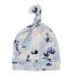 Top Knot Beanie Tencel - Ink Floral