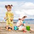 Long Sleeve One Piece UV Jumpsuit - Strawberry
