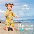 Long Sleeve One Piece UV Jumpsuit - Strawberry
