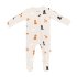 Printed Zippered Footie - Fluffy Dog