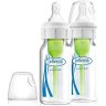 Options+ Narrow Neck Glass Bottle 4oz 2 Pack
