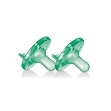 Soothie Pacifier 3m+ Green 2 Pack SCF192/05