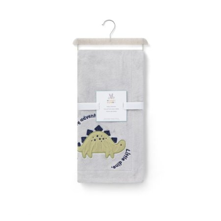 Honey Bunny Blanket with Applique & Embroidery - Grey	HBB32-P99G6-GY	773299989768 Tjskids.com