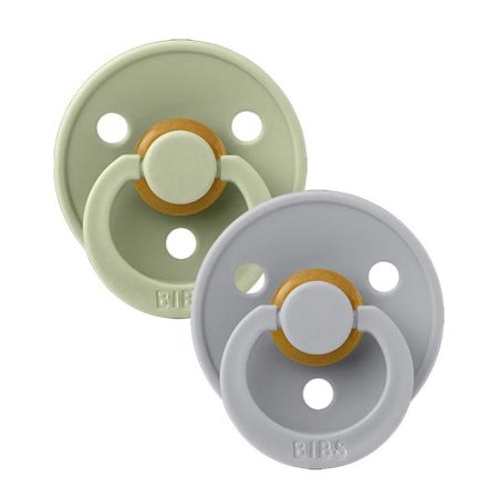 Bibs Original Colour Latex Pacifier - Sage/Cloud 02900