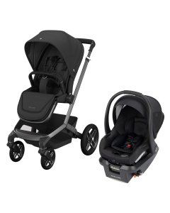 Maxi-Cosi Fame Stroller & Mico Luxe+ Car Seat Travel System - Twillic Black