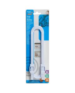 Cabinet Glide Lock - White