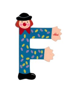Clown Wooden Letter F