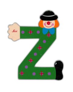 Clown Wooden Letter Z