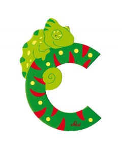 Animal Wooden Letter C